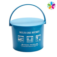 Round Plastic Storage Bucket with Handle (SLT001)